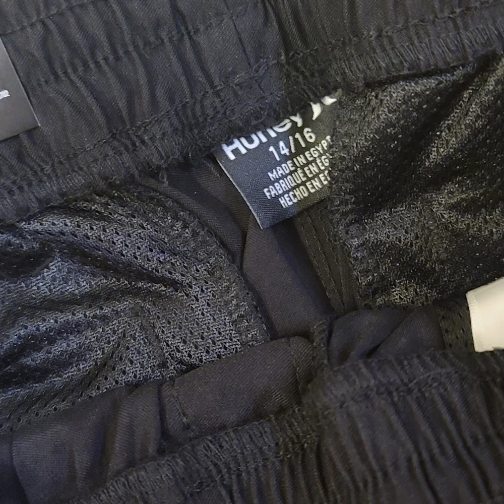 Boys Black Hurley Sweatpants Size 14/16 - Picture 4 of 6